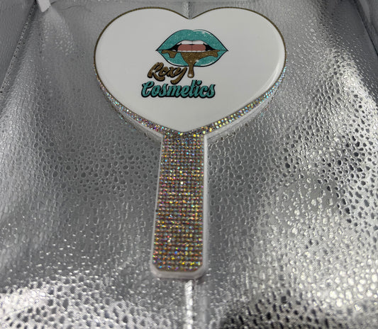 White Heart-Shaped Mirror